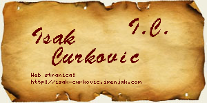 Isak Ćurković vizit kartica